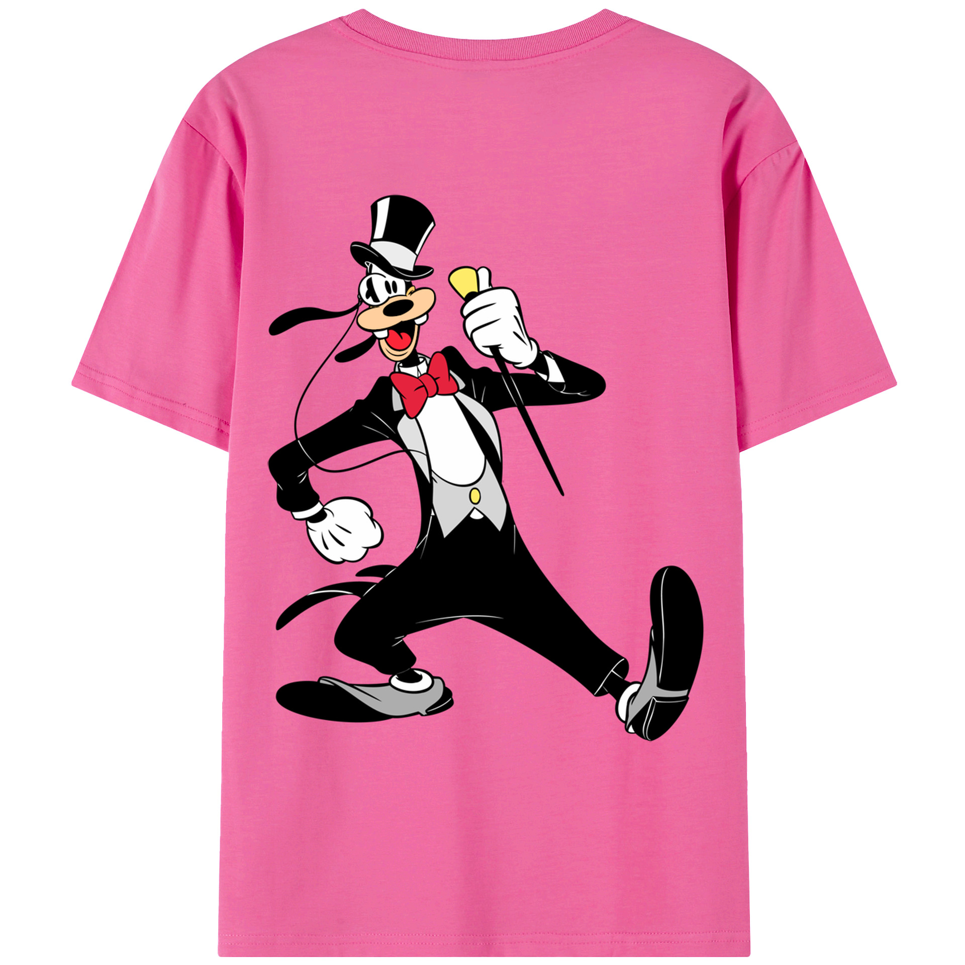 （画像用） ミッキーマウス Mickey Mouse レディース半袖Tシャツ(バックプリント)